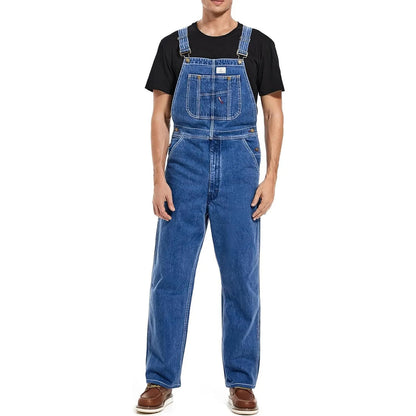 🔥Last Day Promotion🔥Men's Denim Bib Overalls,  Workwear with Adjustable Straps and Convenient Tool Pockets
