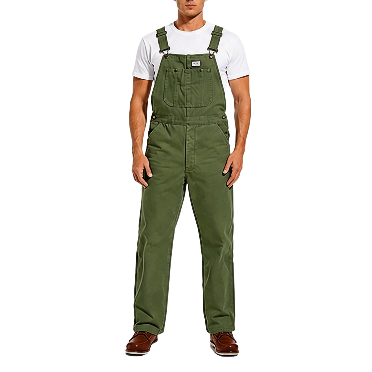 🔥Last Day Promotion🔥Men's Denim Bib Overalls,  Workwear with Adjustable Straps and Convenient Tool Pockets